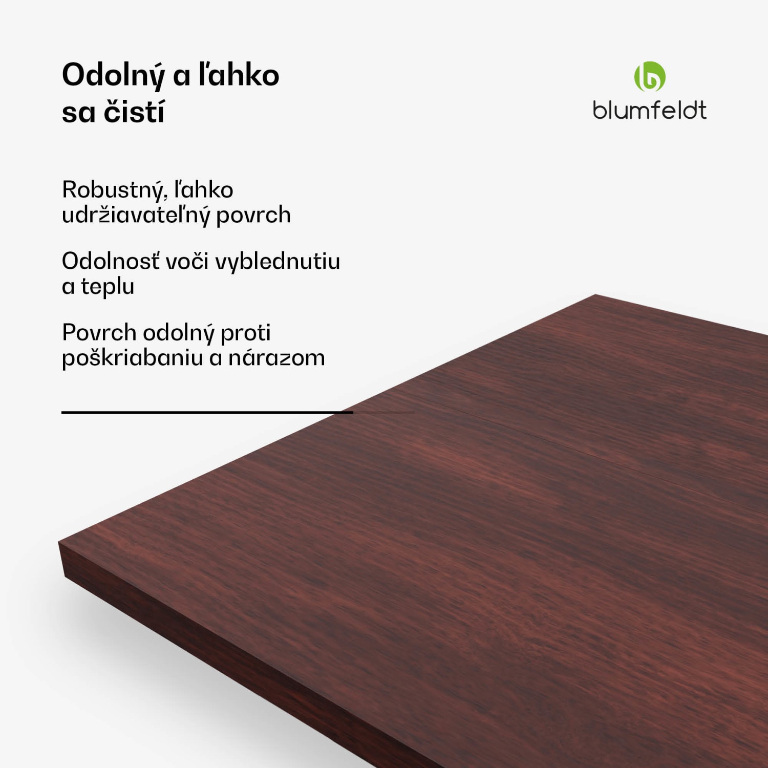 Bearsdon stolová doska 160 x 90 cm pre kuchyňu a jedáleň, Robustná vrstvená drevotrieska 160 x 90 | Teakové drevo