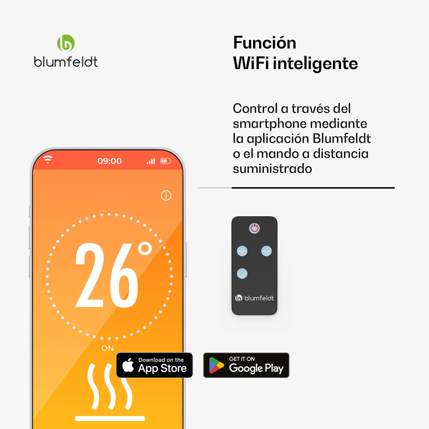 Gold Bar Slim 3000W Calefactor | 9 niveles | Función wifi | Táctil | Mando a distancia | IP65 3000 W