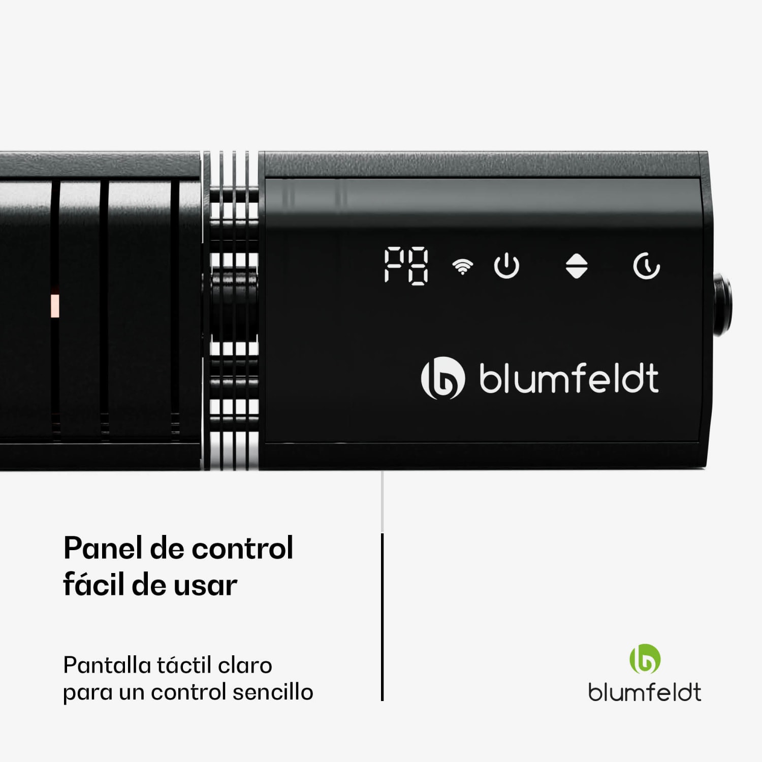 Gold Bar Slim 3000W Calefactor | 9 niveles | Función wifi | Táctil | Mando a distancia | IP65 3000 W