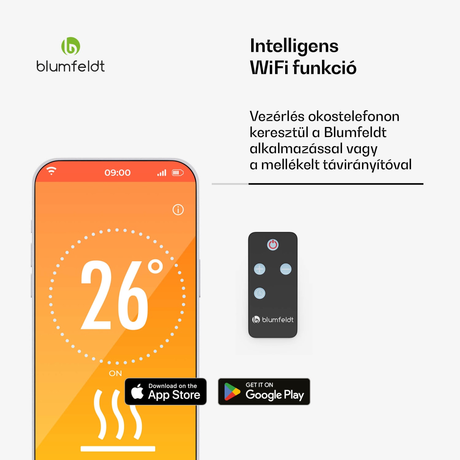 Gold Bar Slim 3000 W-os sugárzó fűtőtest, 9 fokozat, WiFi funkció, érintésvezérlés, távirányító, IP 65 3000 W