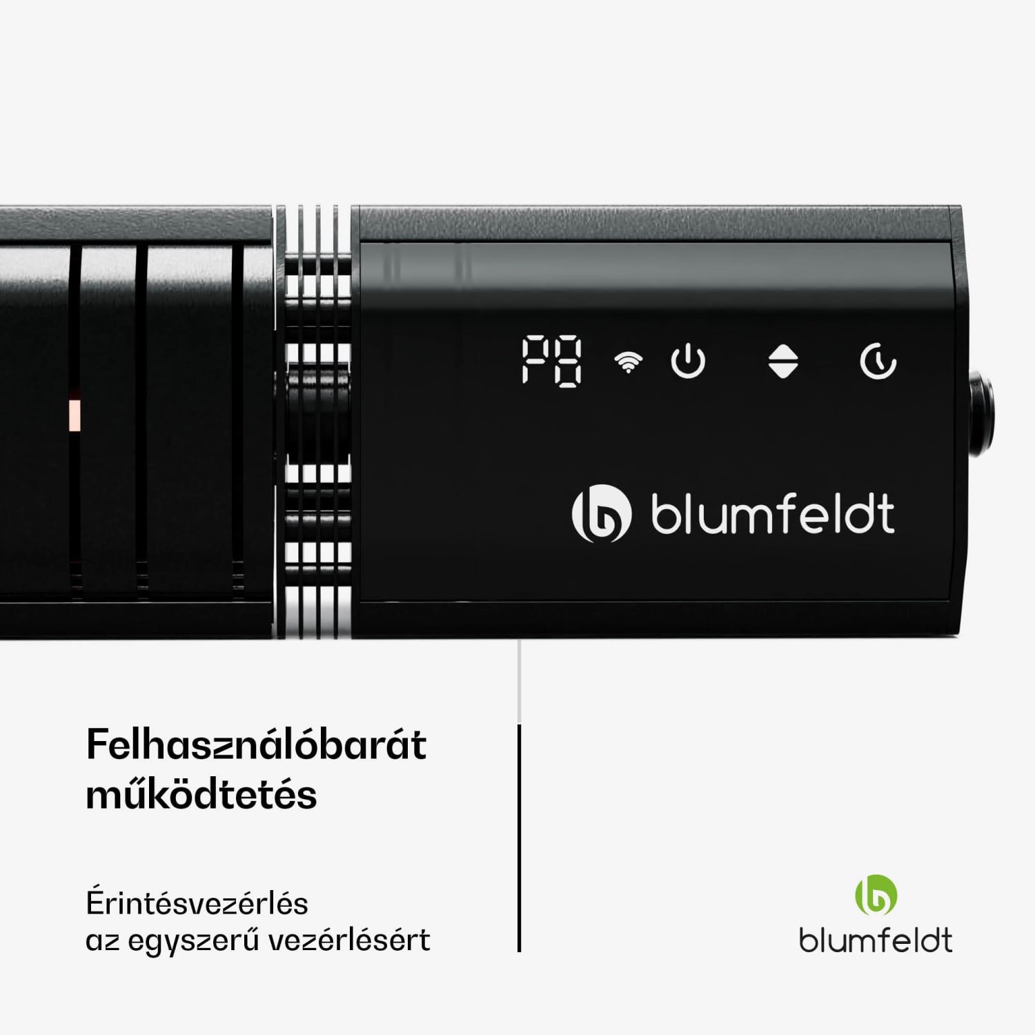 Gold Bar Slim 3000 W-os sugárzó fűtőtest, 9 fokozat, WiFi funkció, érintésvezérlés, távirányító, IP 65 3000 W