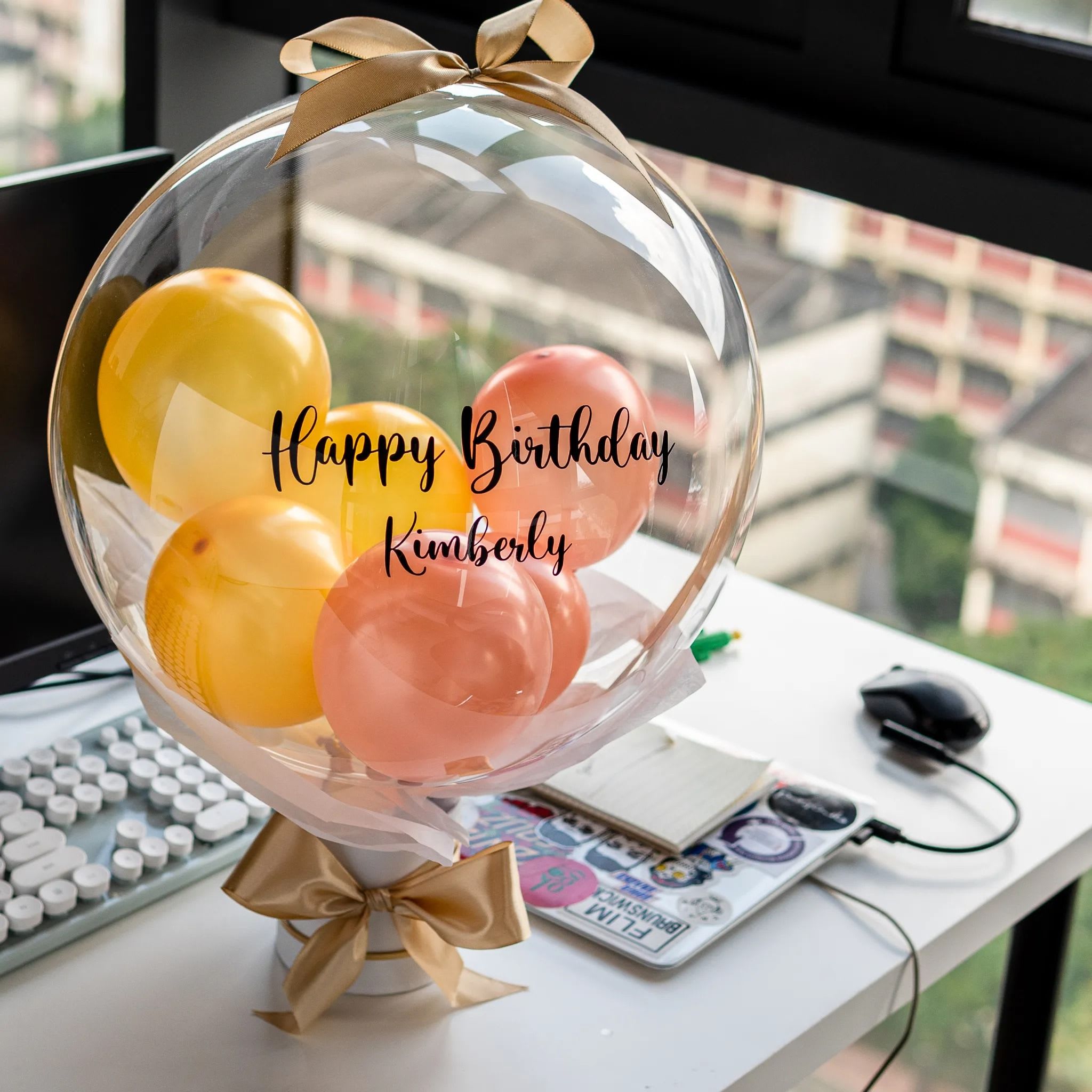 Personalised 24 bubble balloon product photo square-6