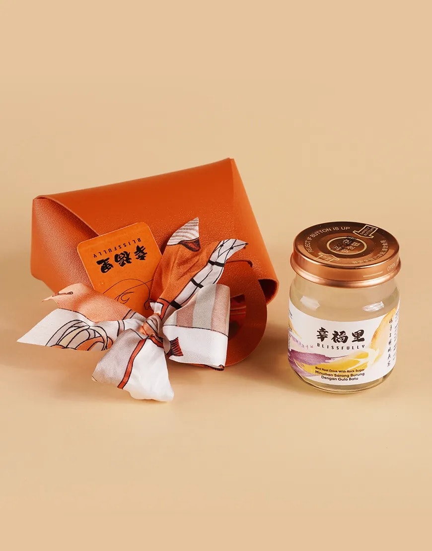 Luxury bird's nest gift bag from blissfully - set 1 product photo portrait-3