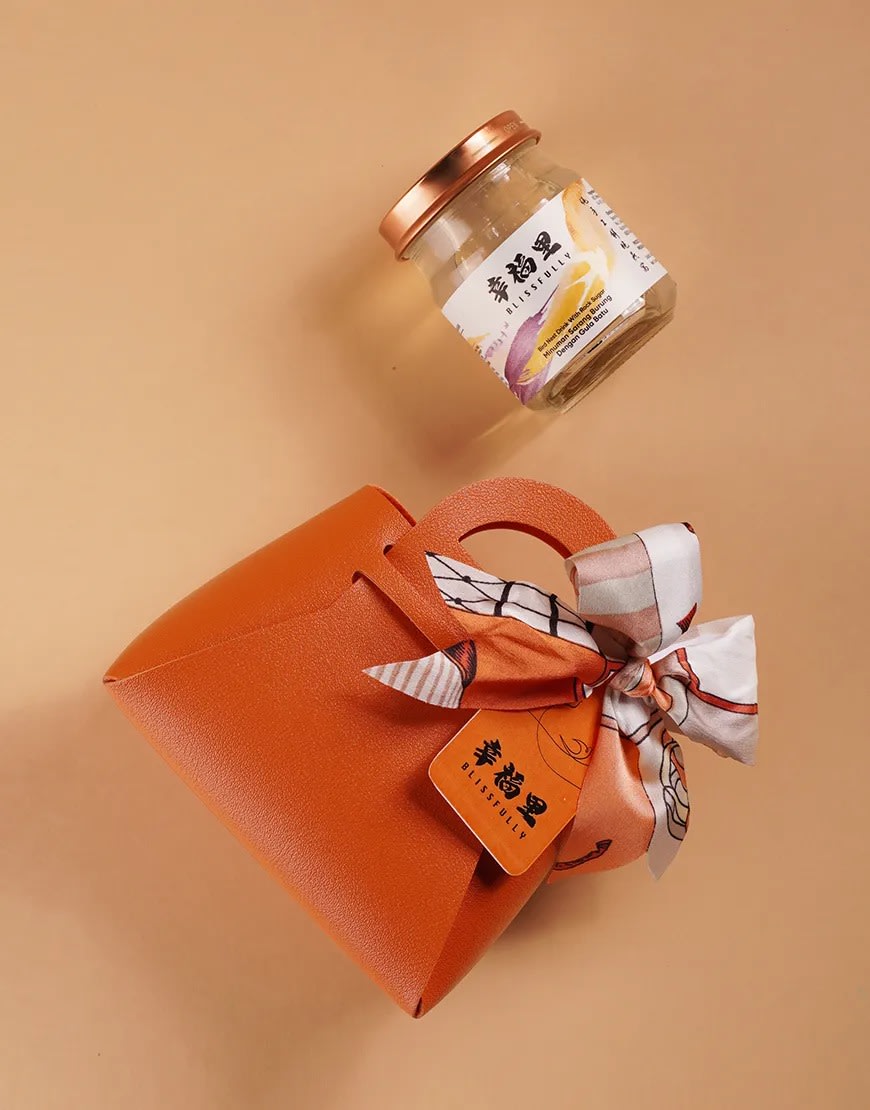 Luxury bird's nest gift bag from blissfully - set 1 product photo portrait-4