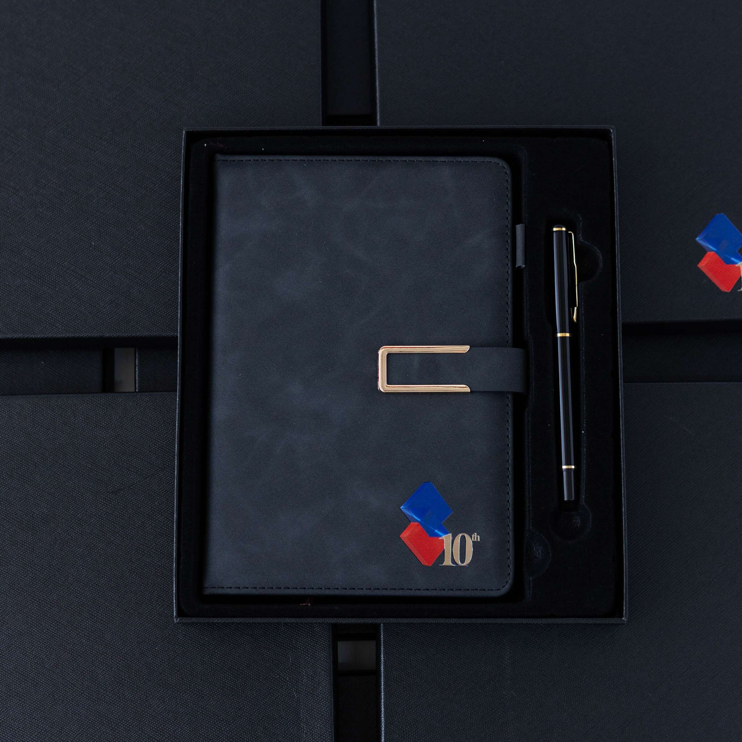Custom logo notebook and pen - lse product photo square-4