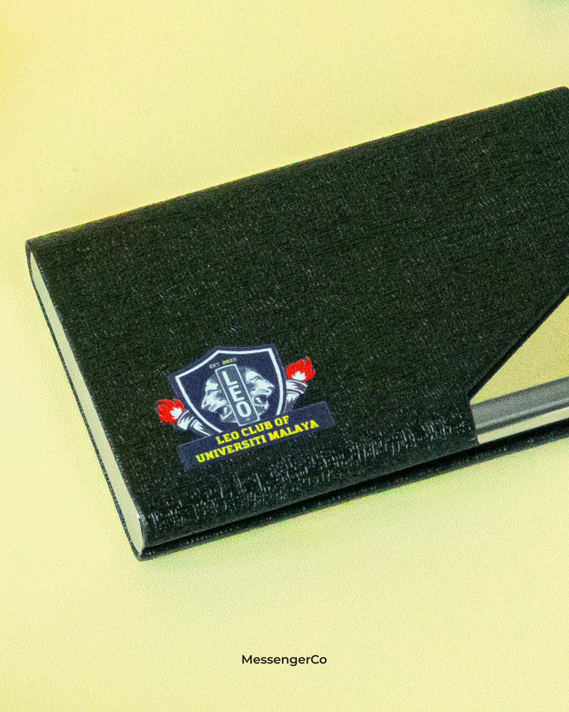 Black card holder - leo club of universiti malaya product photo portrait-2