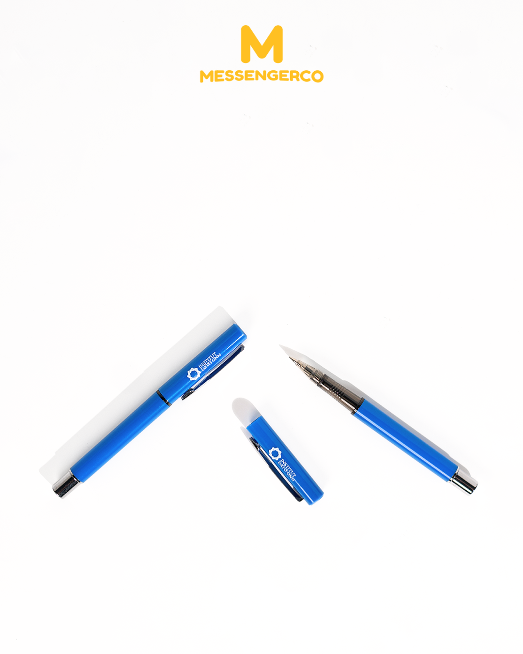 blue lumo gel pen set with refill cartridge designed for lakoo advertising seminar kit