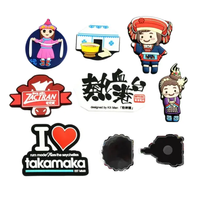 fridge magnet sample custom soft pvc material cute