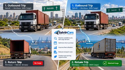 'https://major-innovations.com -Truck backhaul cargo matching between Nairobi and Mombasa'