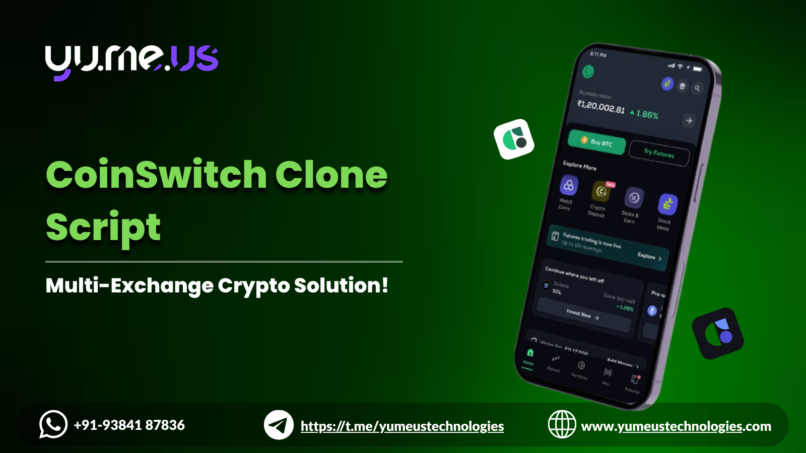 CoinSwitch Clone Script | CoinSwitch Clone