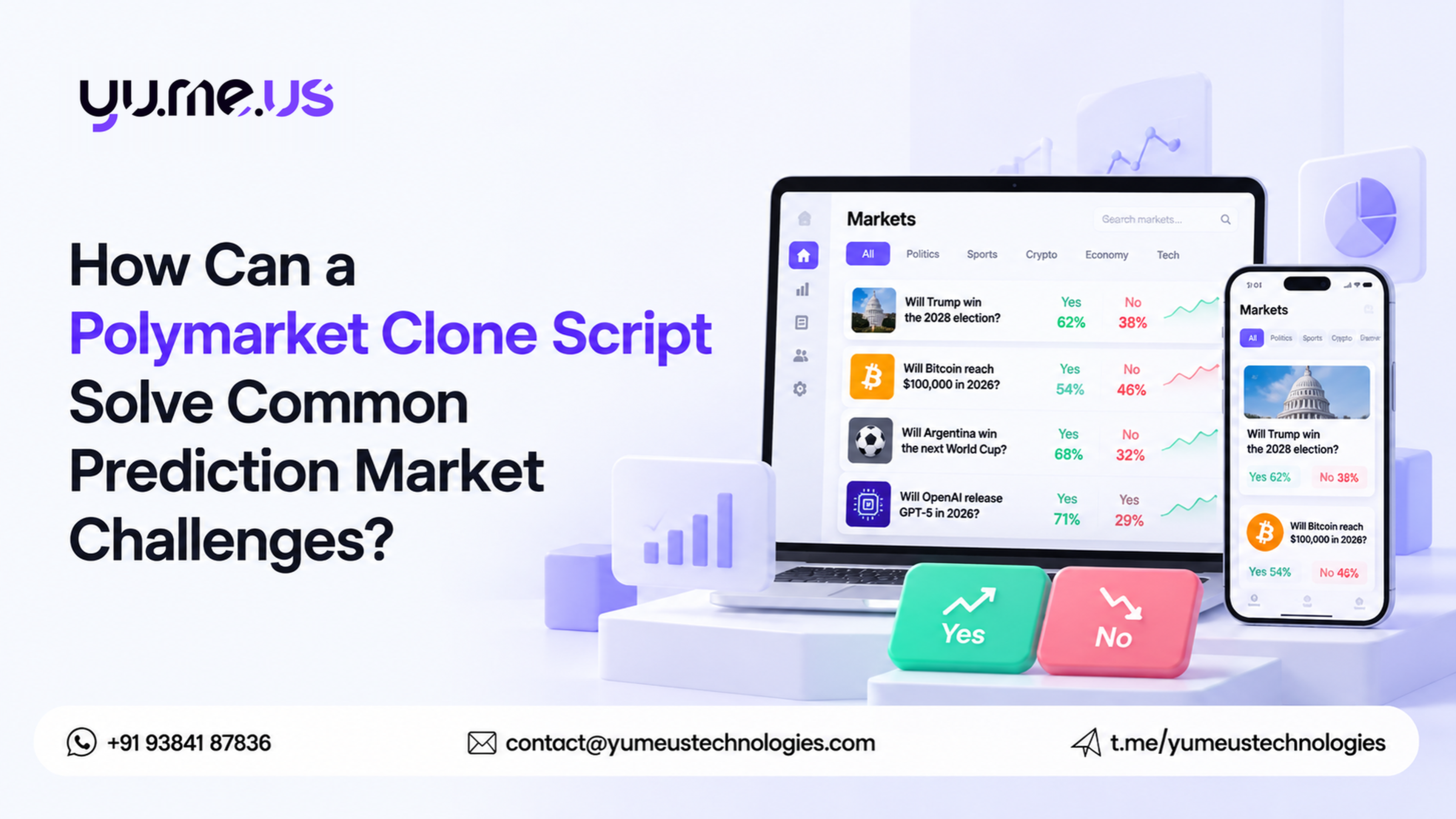 How Can a Polymarket Clone Script Solve Prediction Market Challenges?