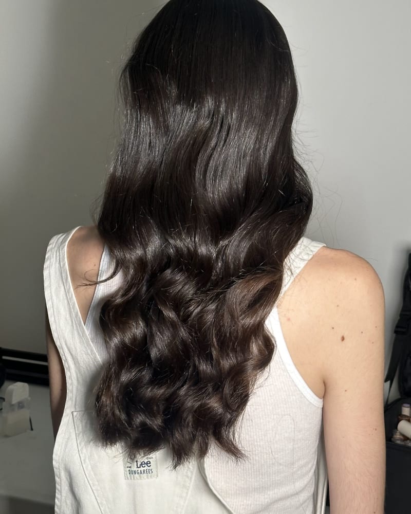 Hair styling portrait