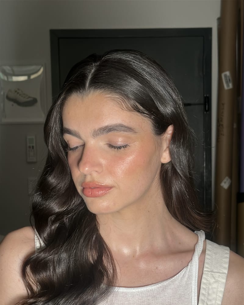 Hair styling portrait