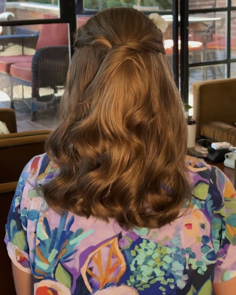 Hair styling portrait