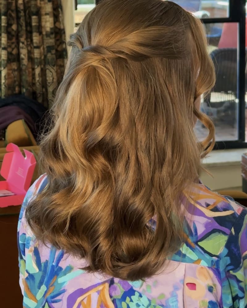 Hair styling portrait