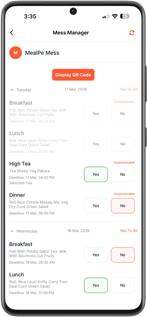 MealPe Feature Visualization