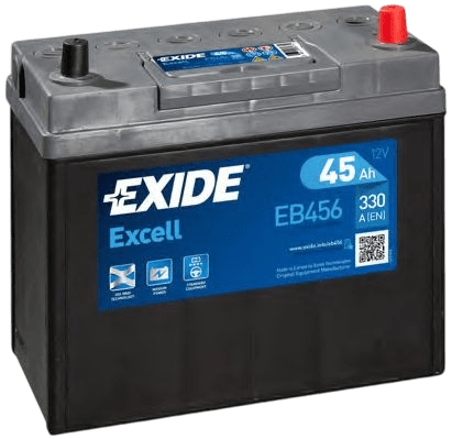 batteria exide 45ah dx 237x127x227- b0 pp - eb456