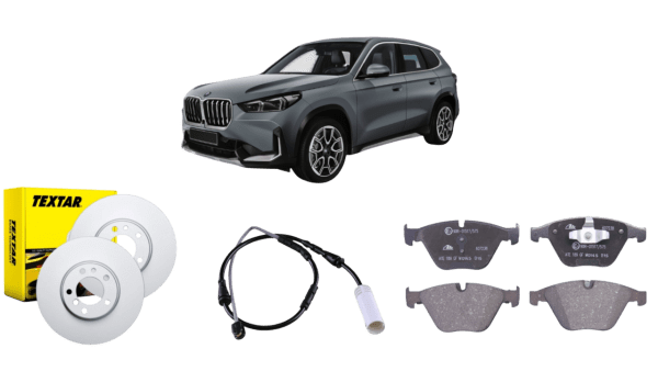 Kit freni completo di segnalatore usura + pasticche Ate per BMW X1 sDrive 18D - K.FRENI.BMWX1.ATE