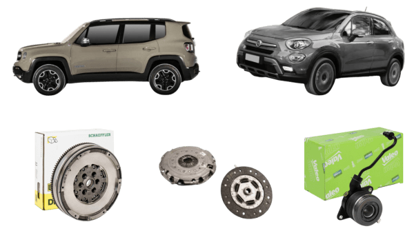 Kit frizione originale Fiat + volano bimassa manuale Jeep Renegade Crd Fiat 500x 4x4 - K.FRIZVOL.JEEPCRD.500X