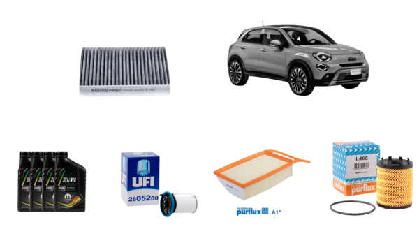 Kit tagliando completo Fiat 500 X 13 Mjet 70 cv - K.TAGL.500X.13MJET