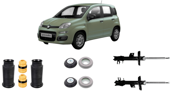 Kit ammortizzatori Fiat Panda (312, 319) stelo 20mm - K.AMM.PANDA.312.ST20MM