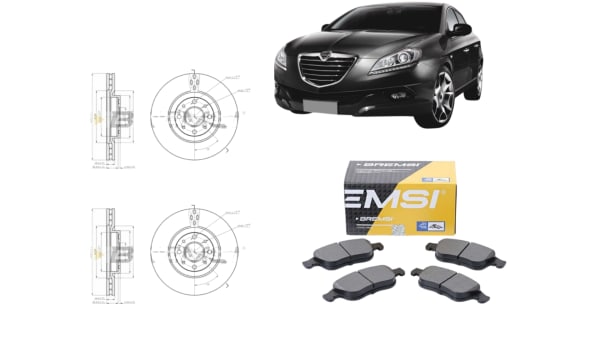Kit freni Bremsi Lancia Delta 3 16 MJT - K.FRENI.DELTA.16MTJ