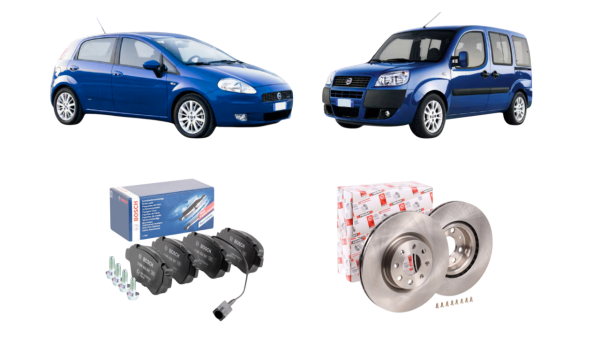 Kit freni completo Fiat Grande Punto 13 Mj, Doblò 13 Mj - K.FR.PUNTO.DOBLO