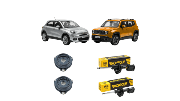 Kit ammortizzatori completo per Fiat 500x, Jeep Renegade - K.AMM.550X.JEEP