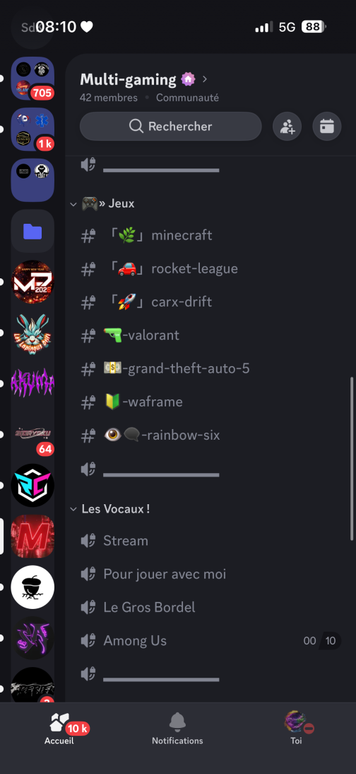 Image du serveur