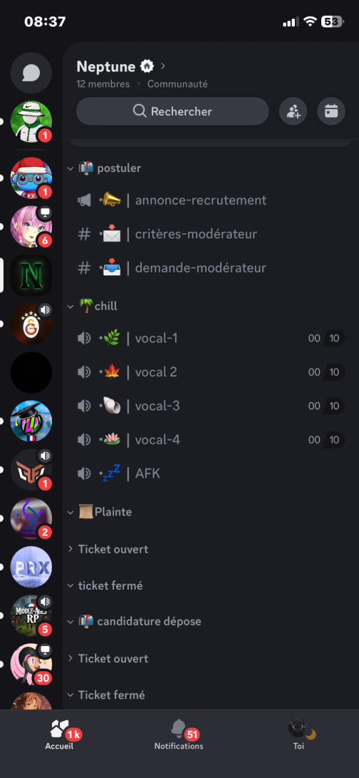 Image du serveur