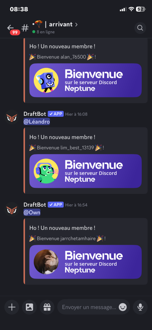 Image du serveur