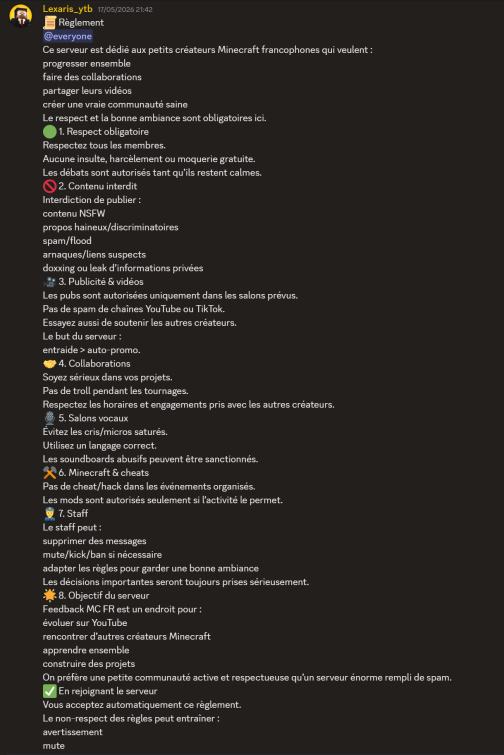 Image du serveur