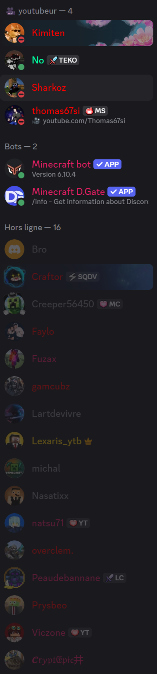 Image du serveur
