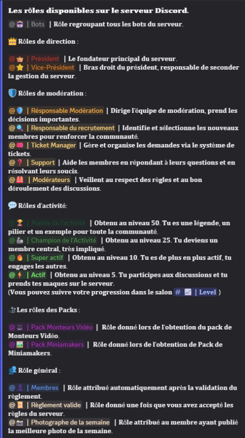 Image du serveur