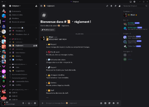 Image du serveur