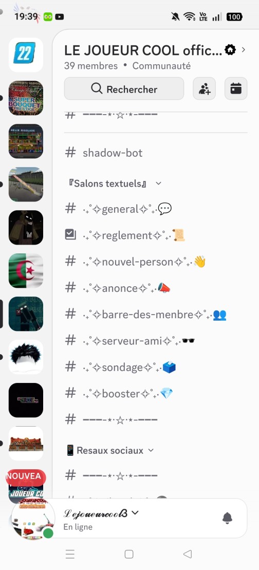 Image du serveur