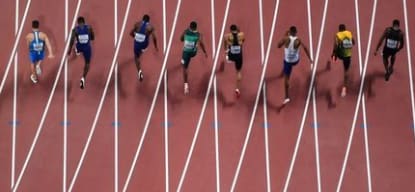 Image I campioni dei 100 metri nell'atletica leggera