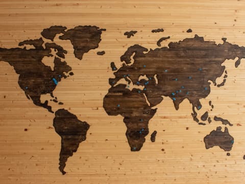 Les continents du monde
