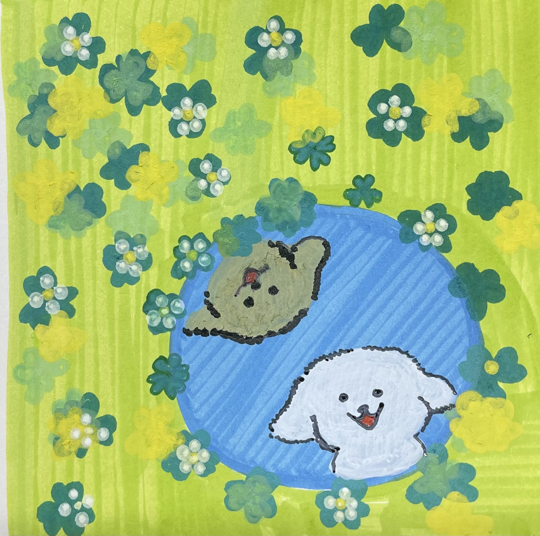   Pond Pals in Clover