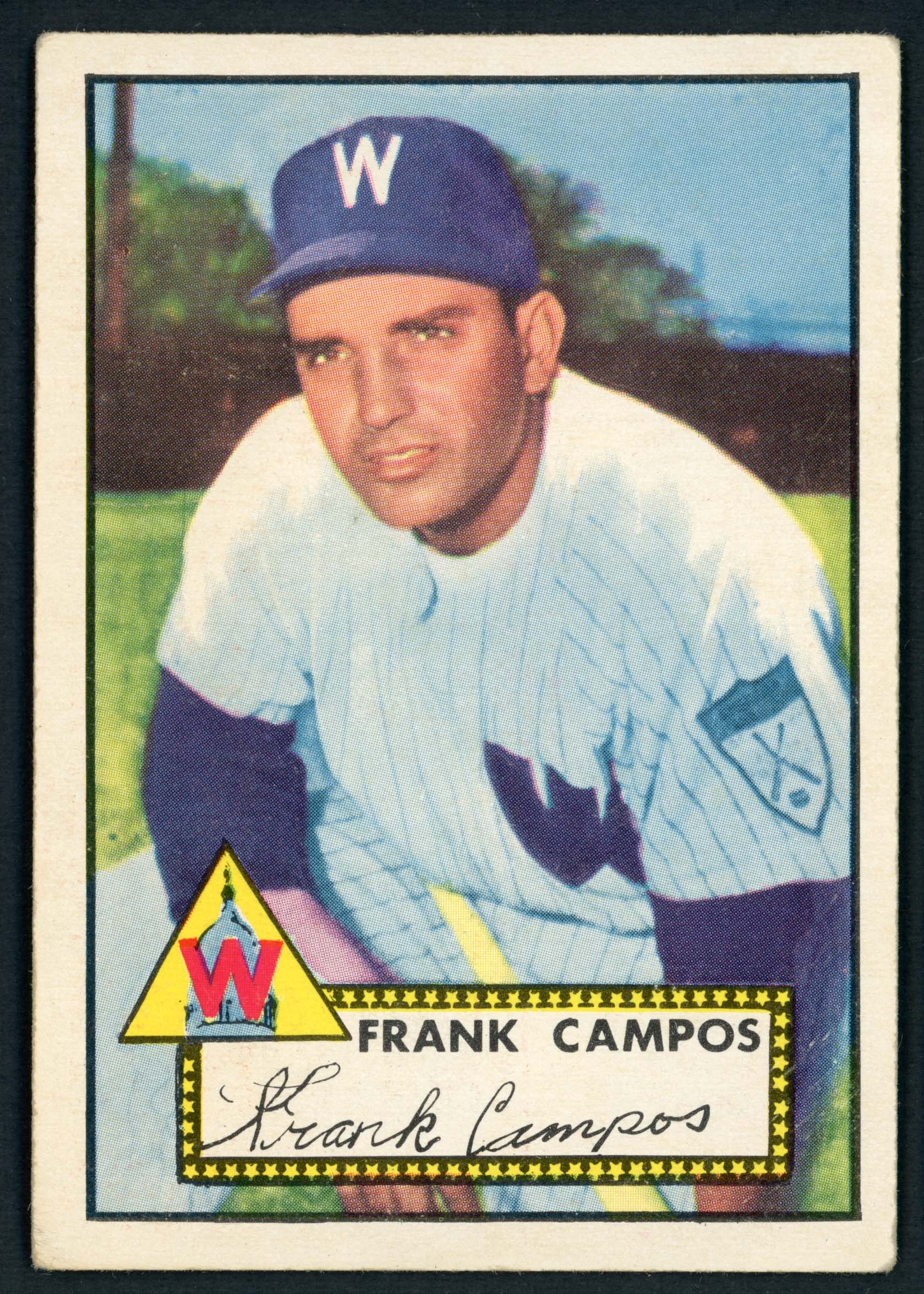 1952 Topps #307 Frank Campos