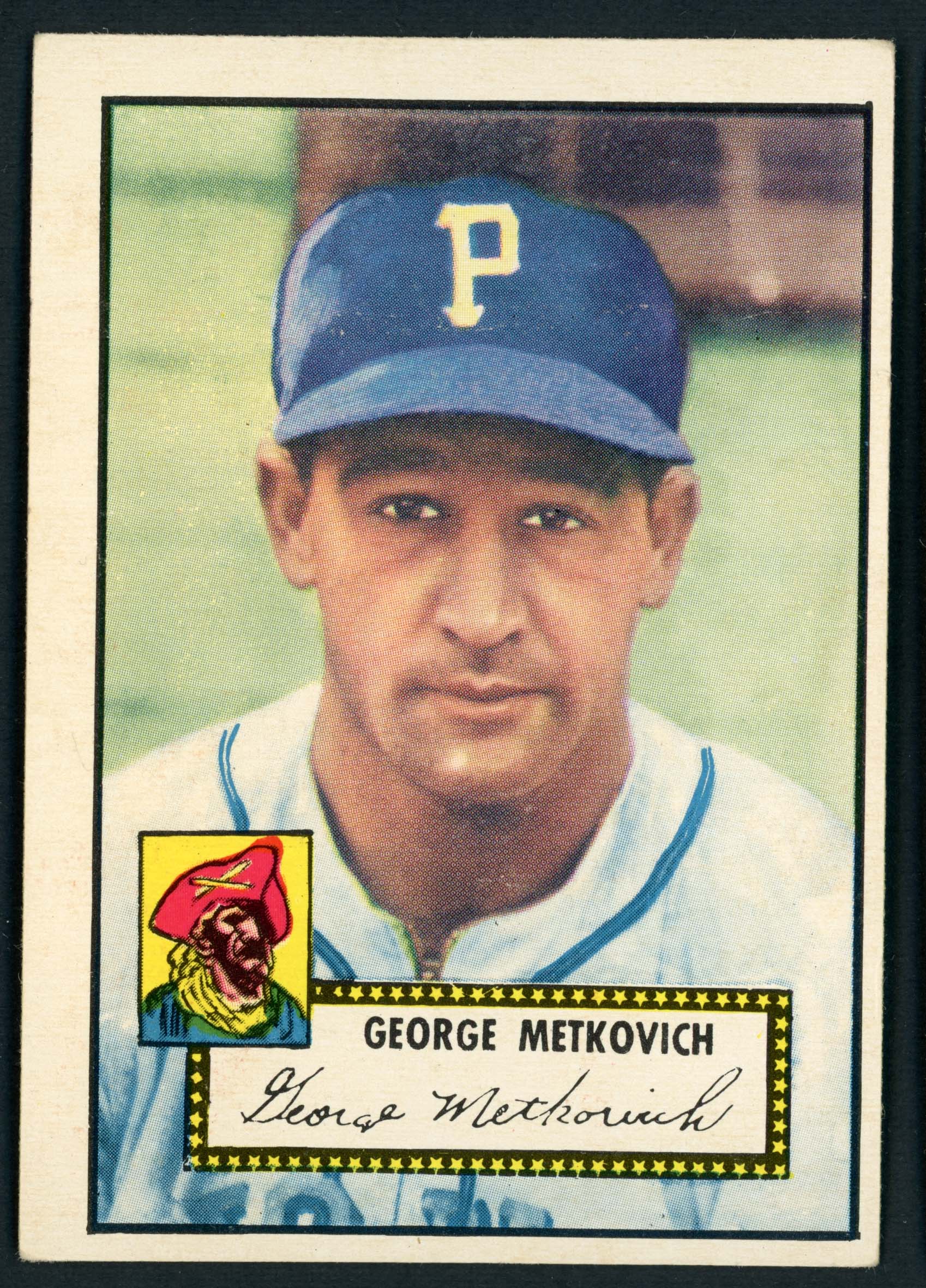 1952 Topps #310 George Metkovich