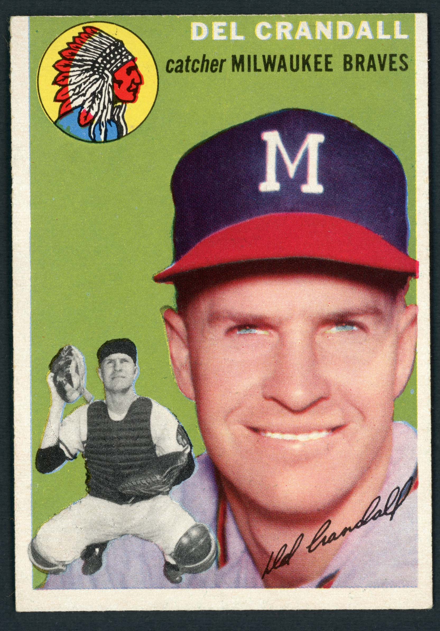 1954 Topps #12 Del Crandall