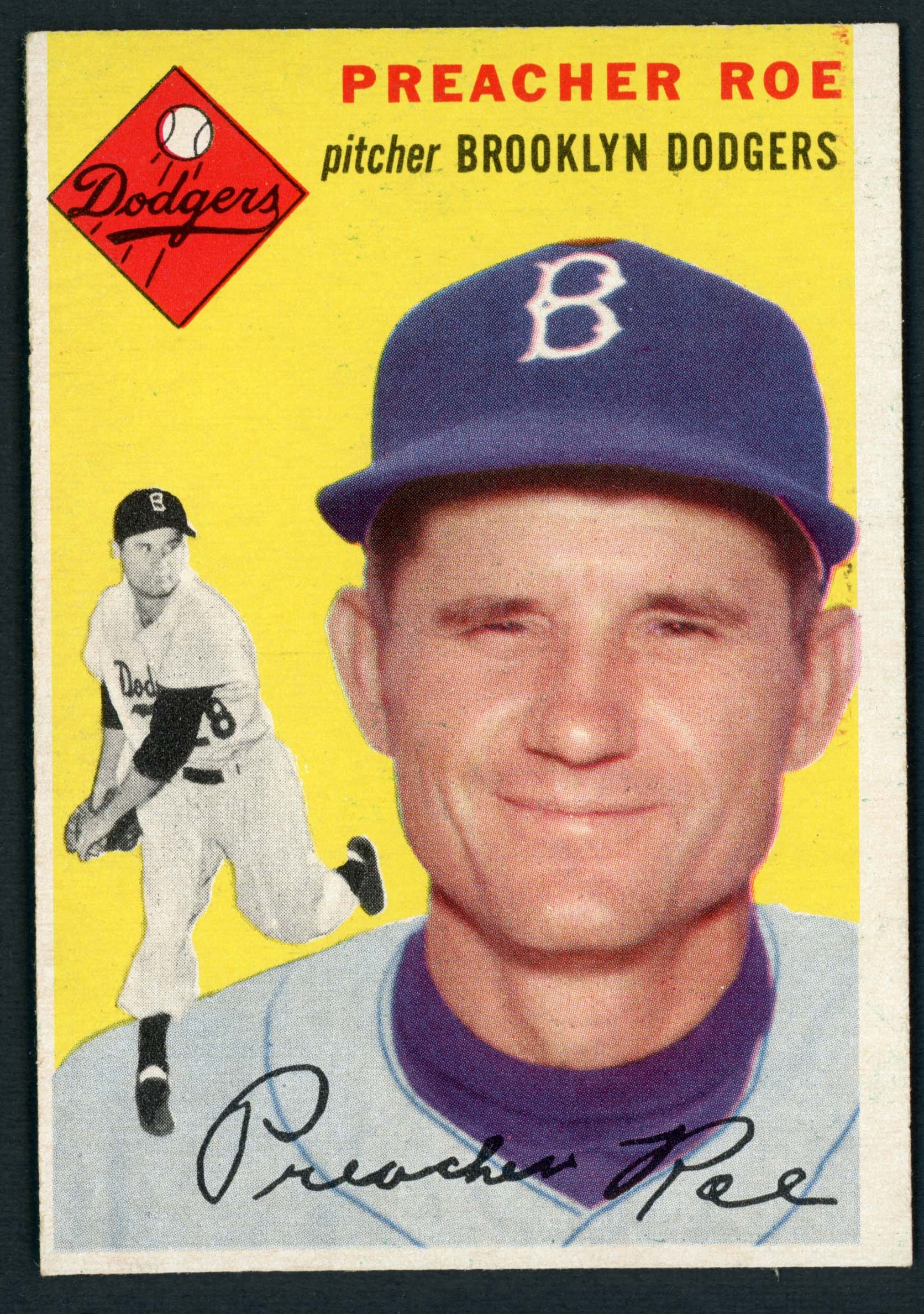 1954 Topps #14 Preacher Roe