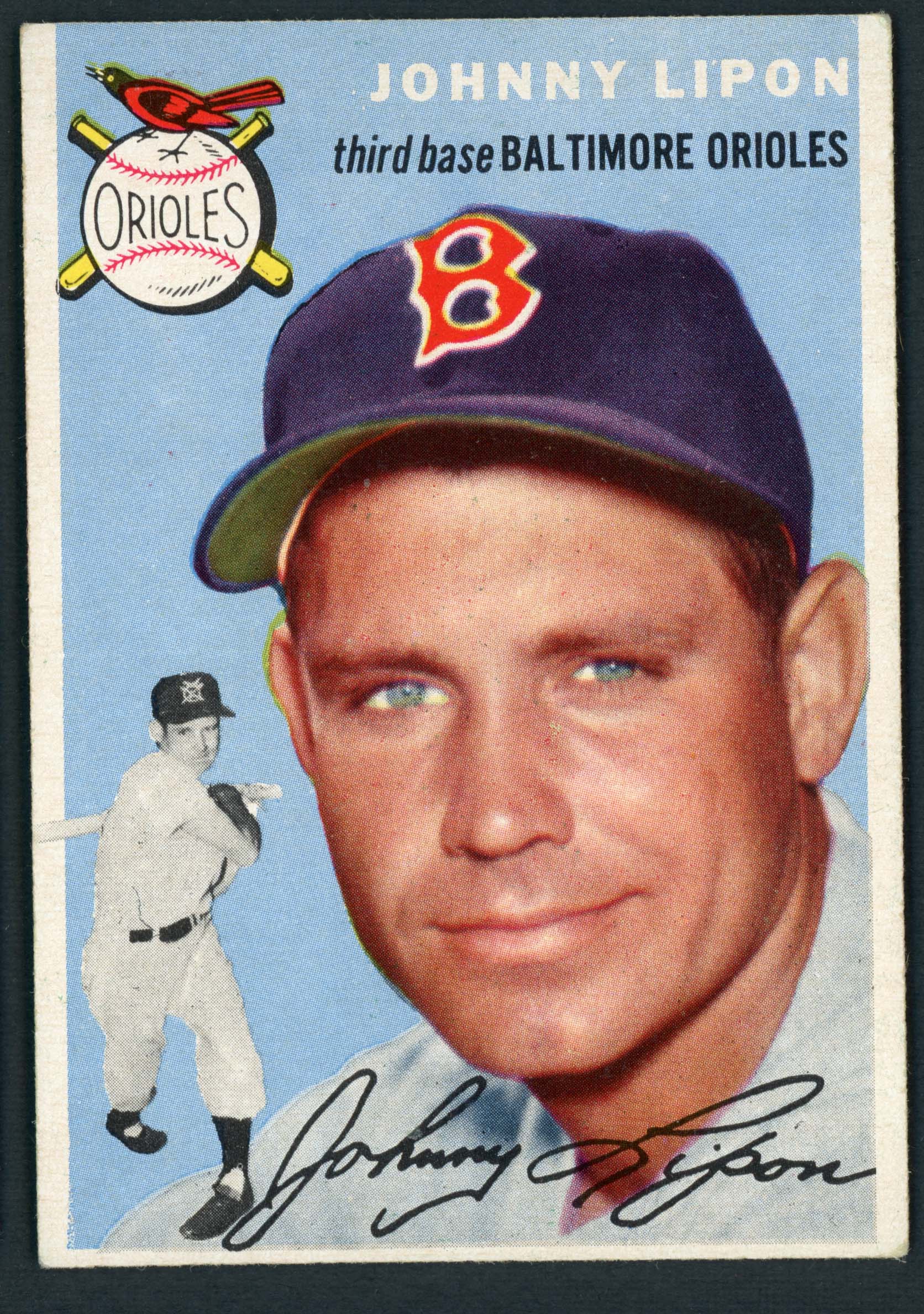 1954 Topps #19 Johnny Lipon