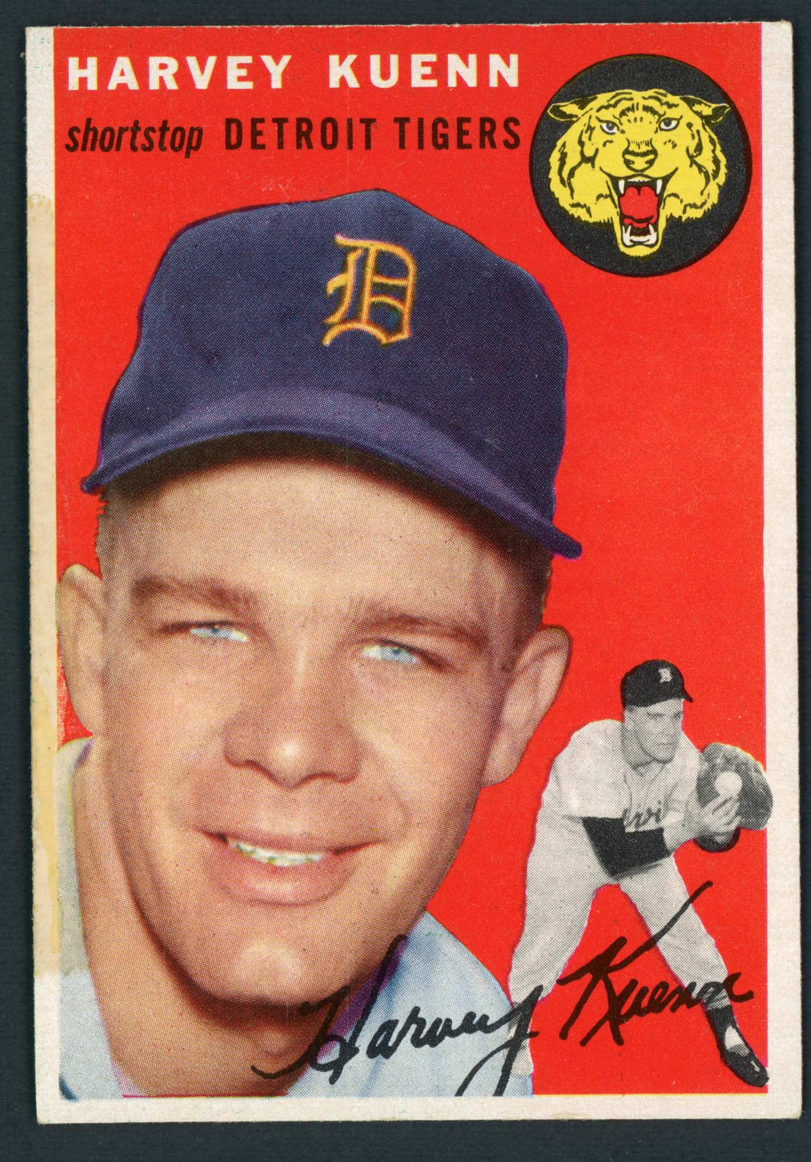 1954 Topps #25 Harvey Kuehn