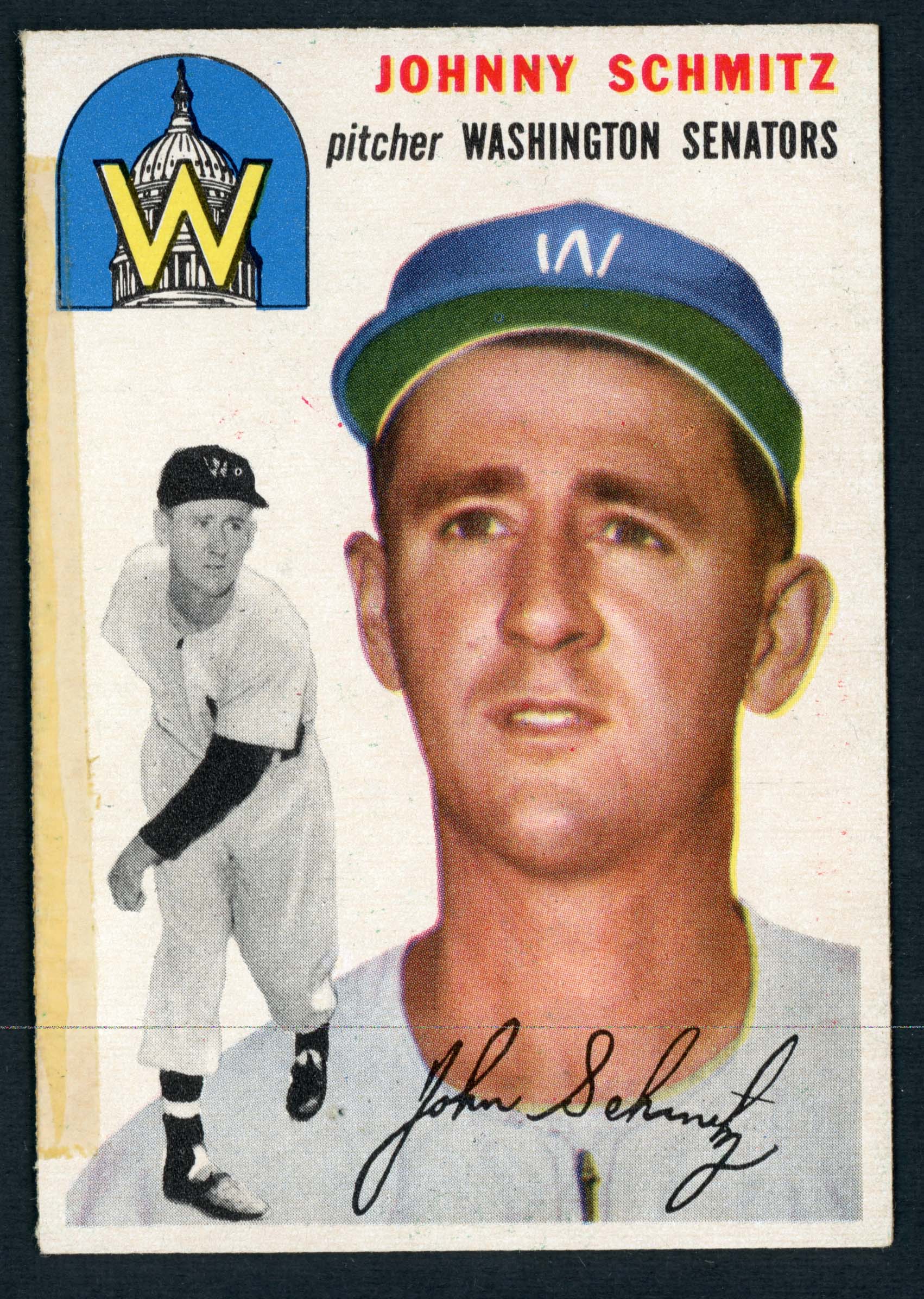 1954 Topps #33 Johnny Schmitz