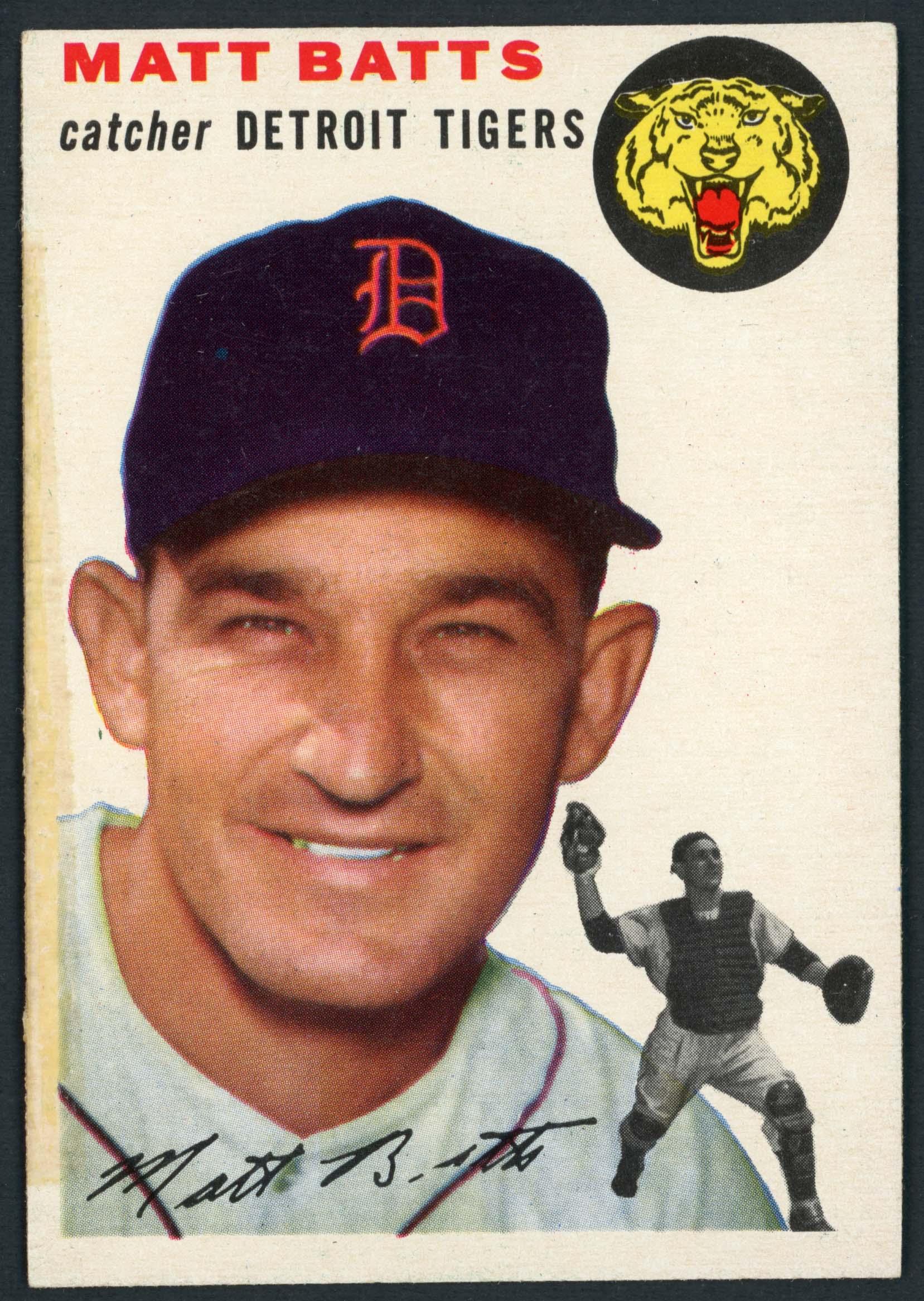 1954 Topps #88 Matt Batts