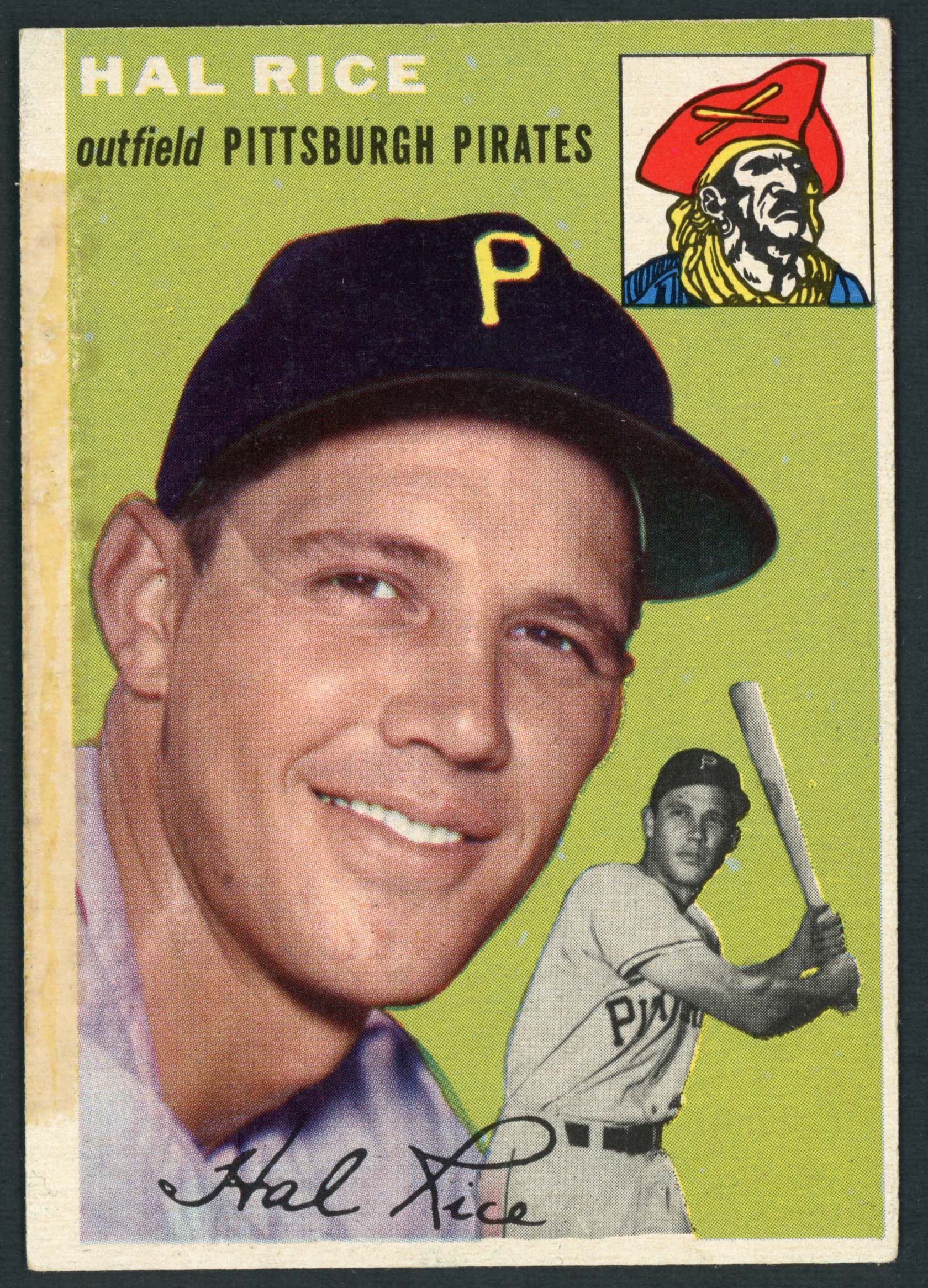 1954 Topps #95 Hal Rice