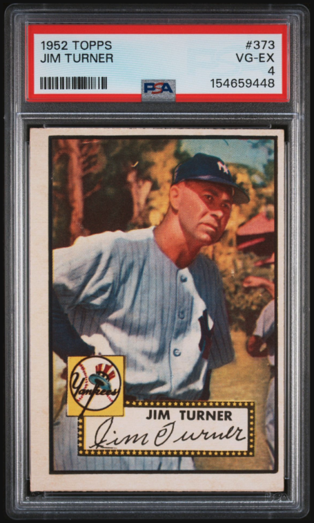 1952 Topps #373 Jim Turner