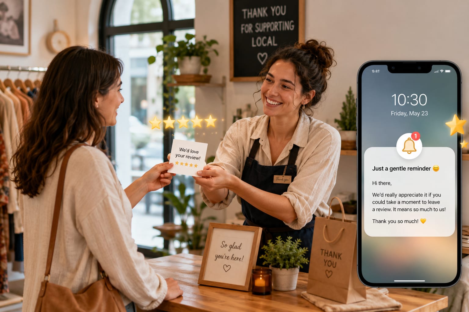 Relancer un client pour un avis sans être intrusif